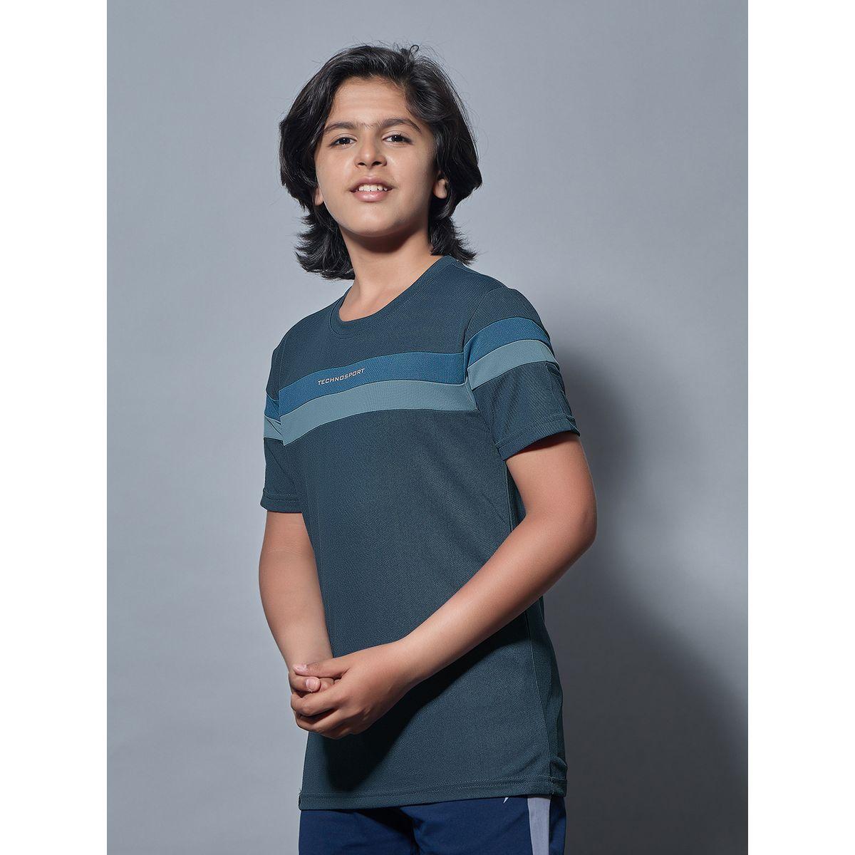 Technosport Color Block Short Sleeves Round Neck T-Shirt-boys-clothing-tshirtsandpolos-image-2