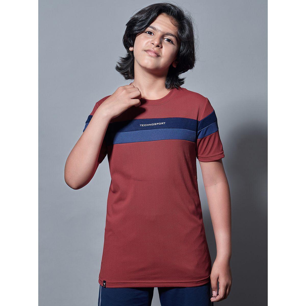تيشيرت بنمط كتل الالوان وأكمام قصيرة-boys-clothing-tshirtsandpolos-image-2
