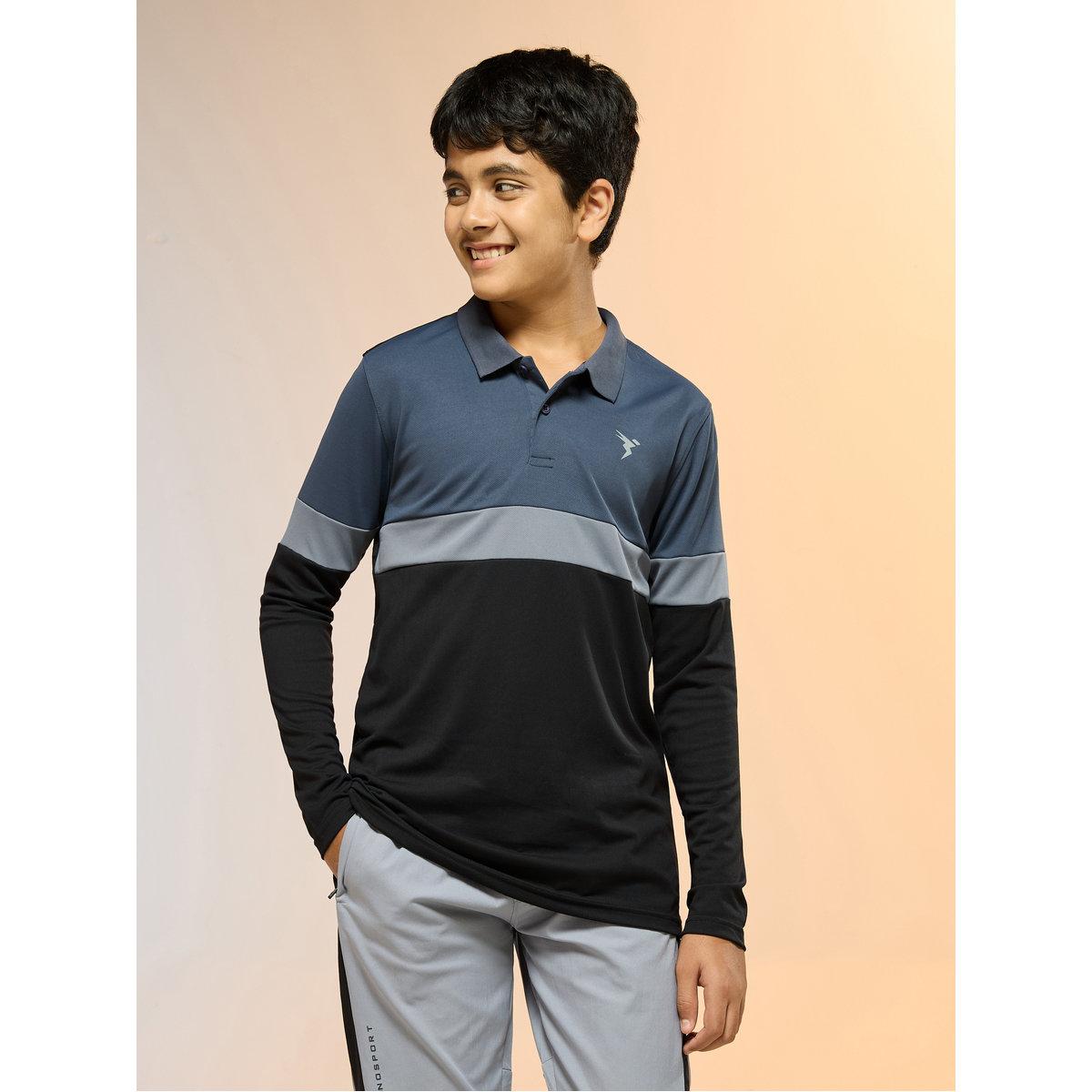 Technosport Teen Color Block Slim Fit Polo-boys-clothing-tshirtsandpolos-image-2