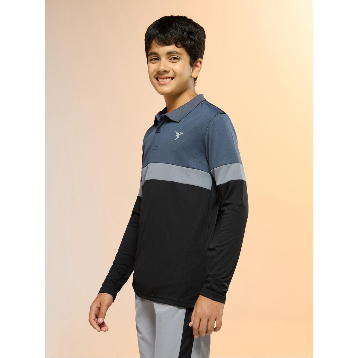 Technosport Teen Color Block Slim Fit Polo-boys-clothing-tshirtsandpolos-image-3