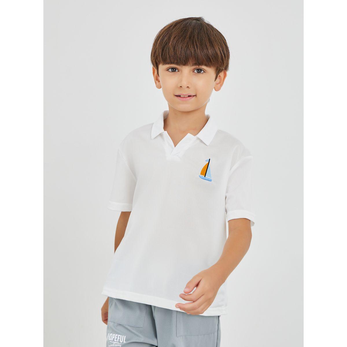 تيشيرت بياقة بولو وأكمام قصيرة-boys-clothing-tshirtsandpolos-image-1