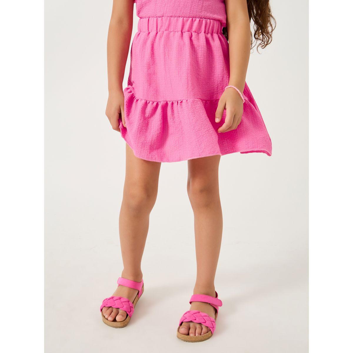 Styli Puff Sleeve Ruffled Hem Top with Skirt Set-girls-clothing-setsandcoords-image-5