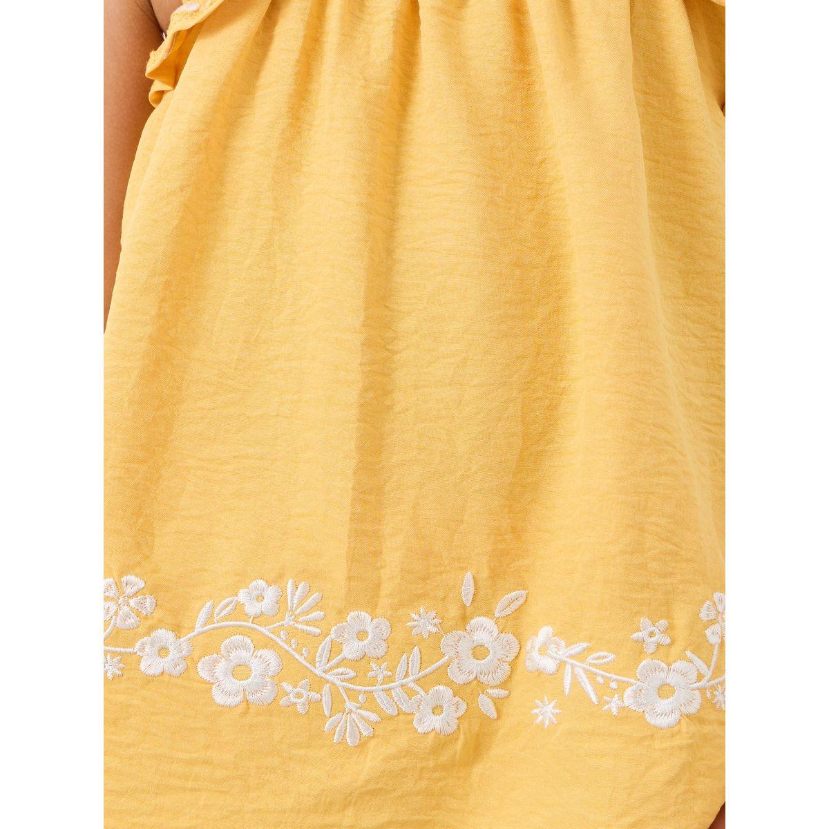 Styli Girls Embroidered Ruffled Sleeves Blouse and Shorts Set-girls-clothing-setsandcoords-image-3