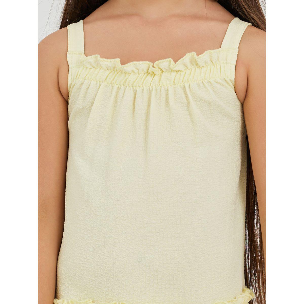فستان بتفاصيل كسرات بارزة الملمس-girls-clothing-dressesandjumpsuits-image-3