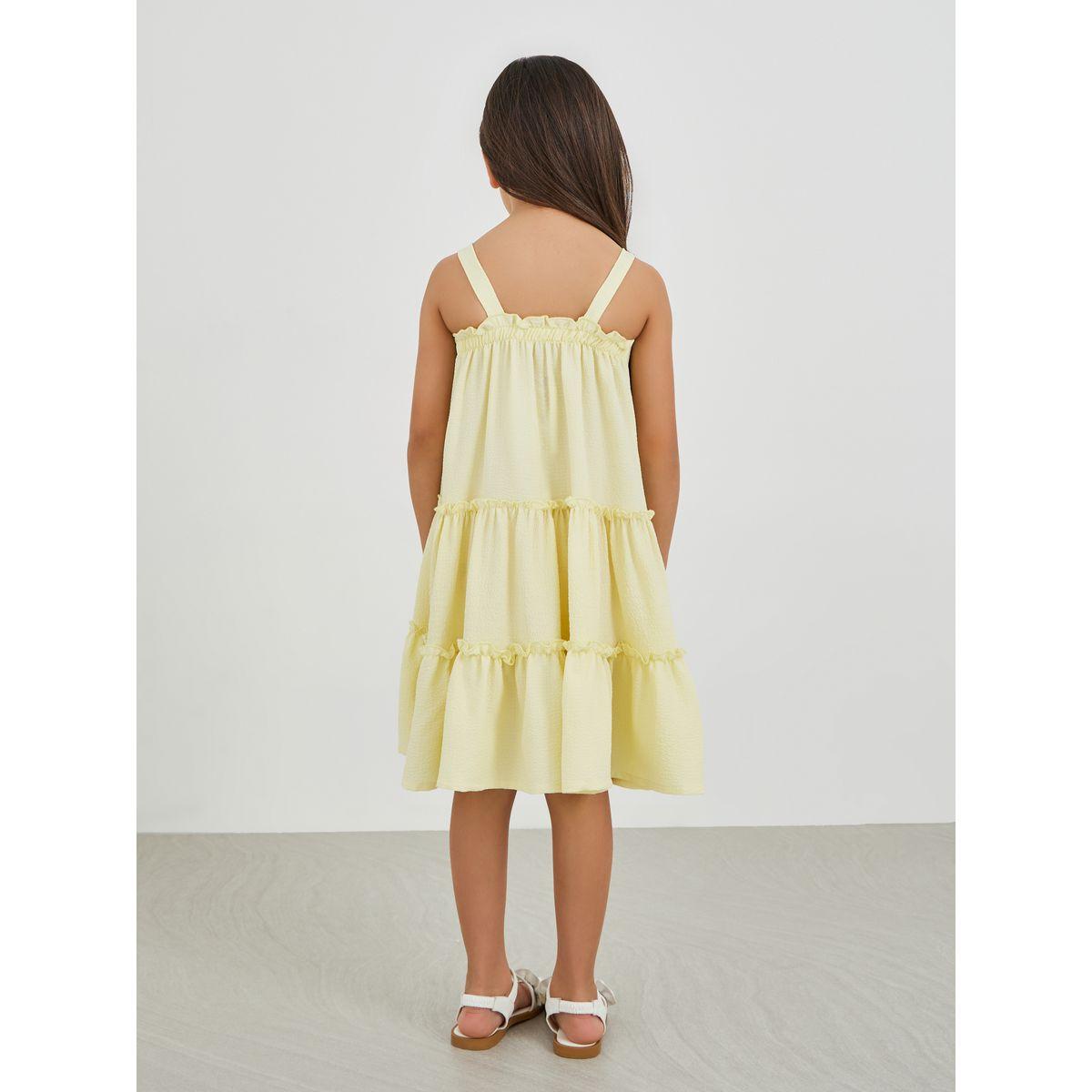 فستان بتفاصيل كسرات بارزة الملمس-girls-clothing-dressesandjumpsuits-image-4