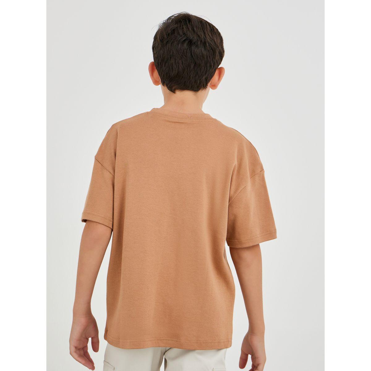 Styli Solid Oversized T-Shirt with Chest Pocket Detail-boys-clothing-tshirtsandpolos-image-4
