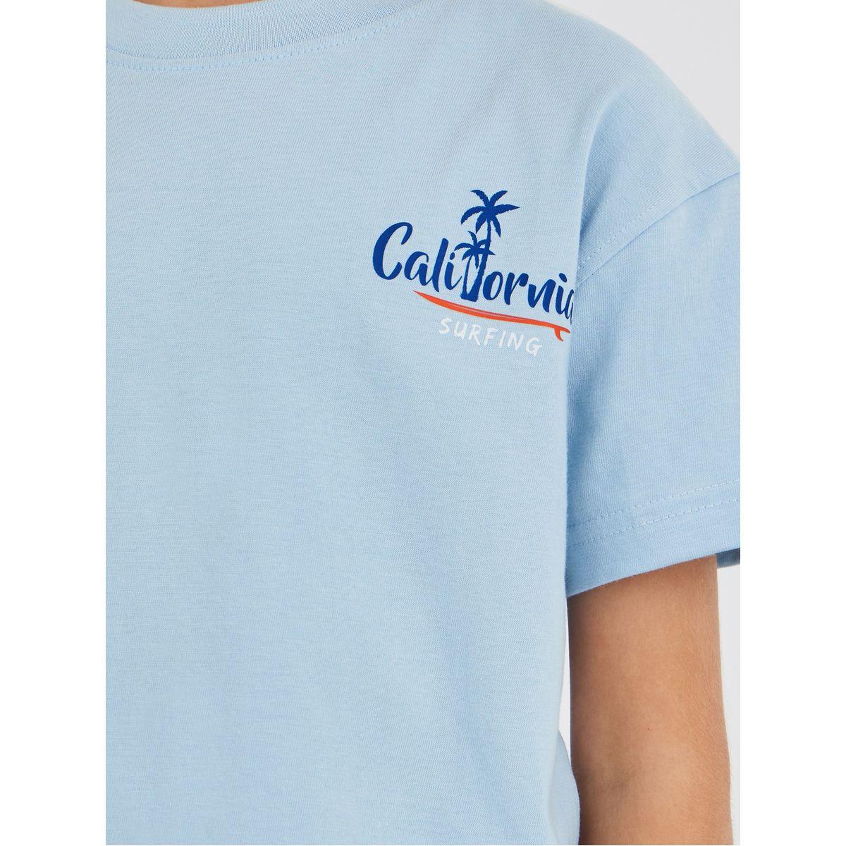 Styli Slogan Print Short Sleeve T-Shirt and Shorts Set-boys-clothing-setsandcoords-image-3