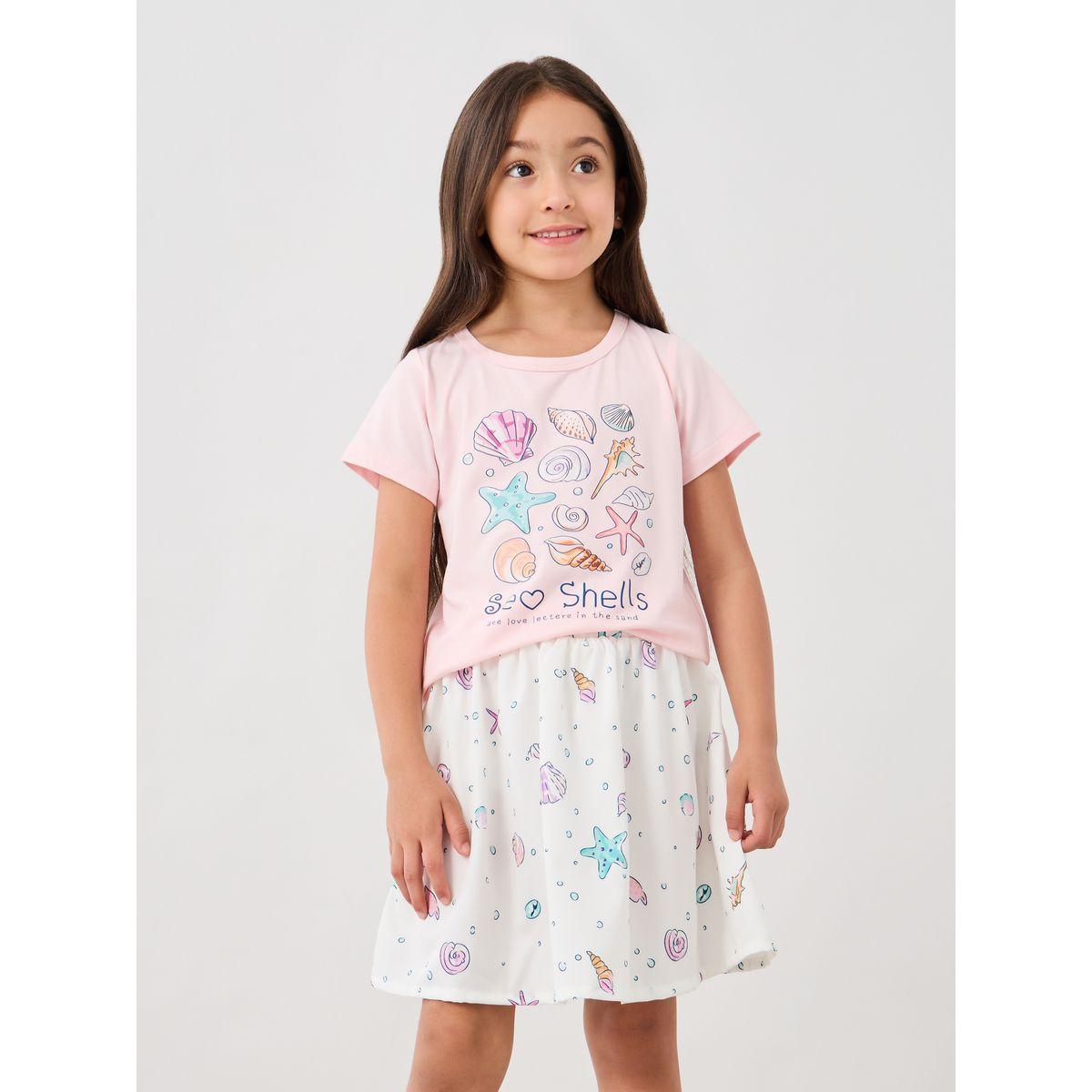 مجموعة من تنورة وتيشيرت بأكمام قصيرة-girls-clothing-setsandcoords-image-2