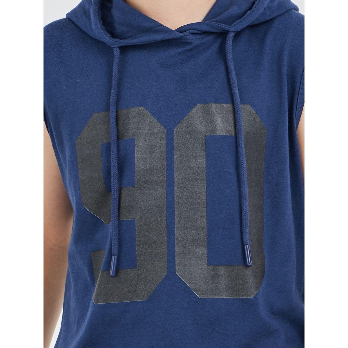 Styli Slogan Print Sleeveless Hooded T-Shirt-boys-clothing-tshirtsandpolos-image-3