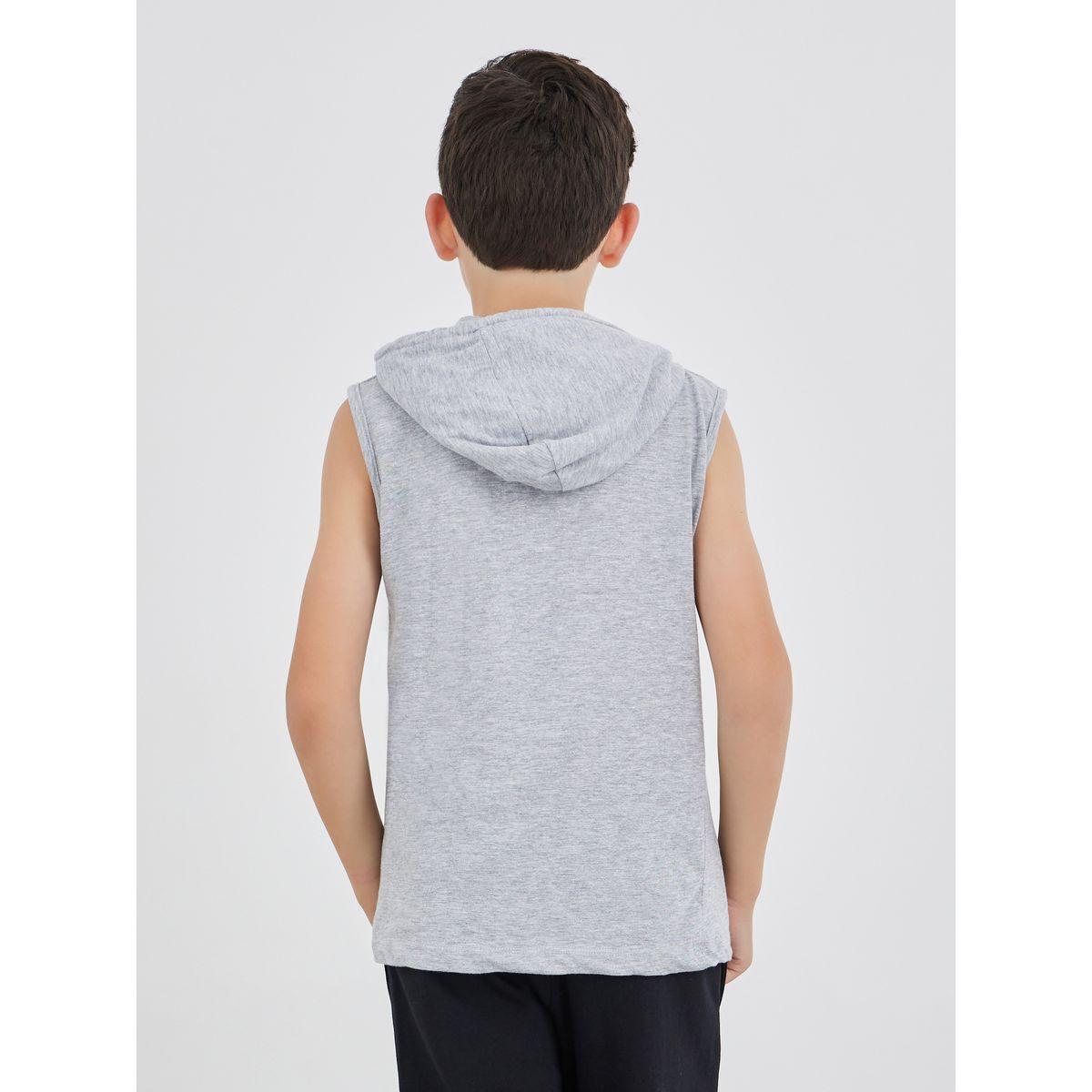 تيشيرت بدون أكمام وياقة هودي-boys-clothing-tshirtsandpolos-image-4