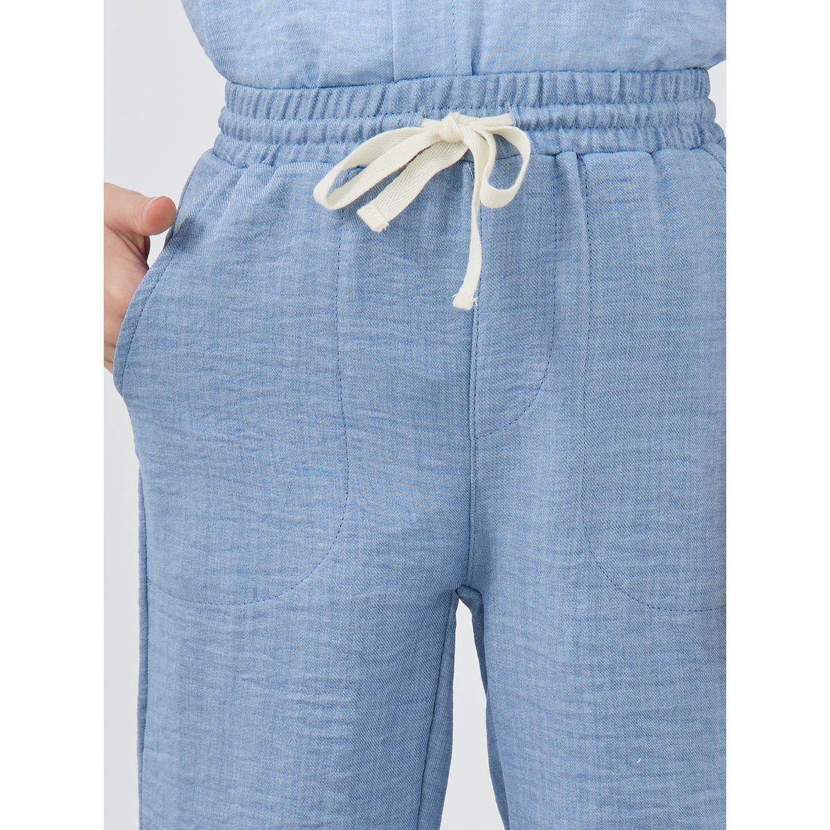 Styli Textured Regular Fit Pants with Drawstring-boys-clothing-bottoms-trousers-image-3