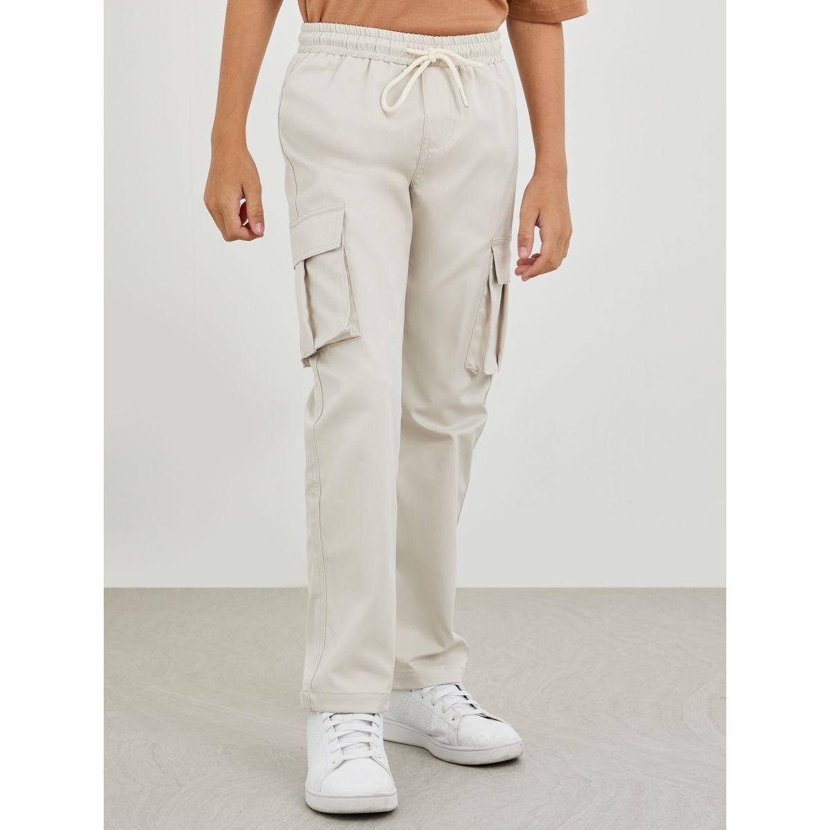 بنطال بجيوب كارجو وأرجل واسعة مع خصر متوسط-boys-clothing-bottoms-trousers-image-1