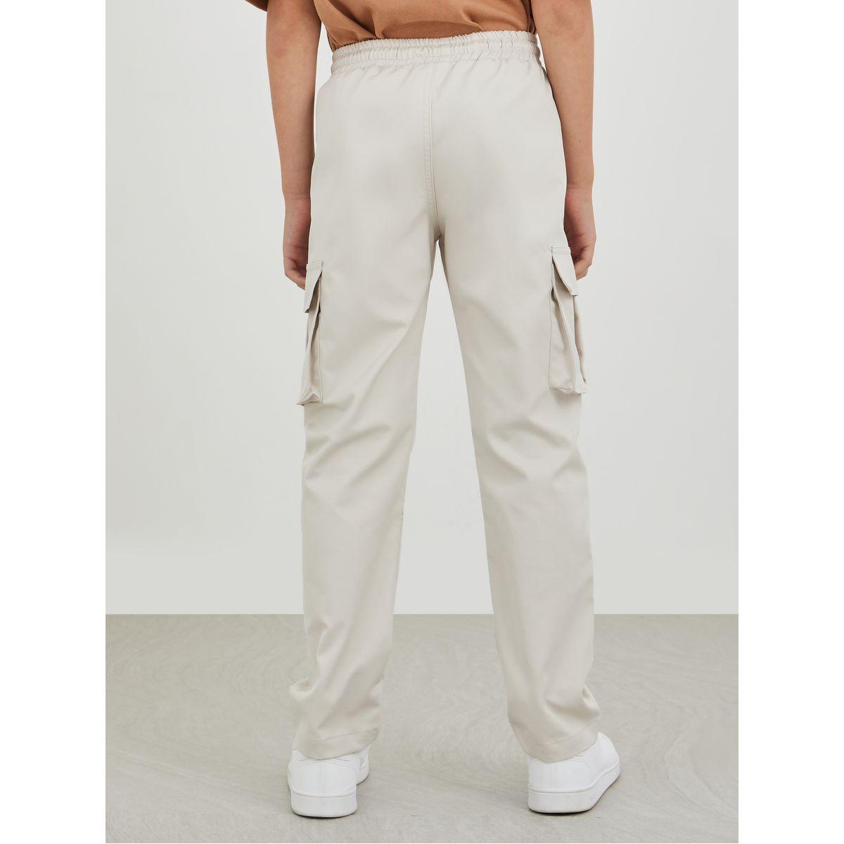 بنطال بجيوب كارجو وأرجل واسعة مع خصر متوسط-boys-clothing-bottoms-trousers-image-4