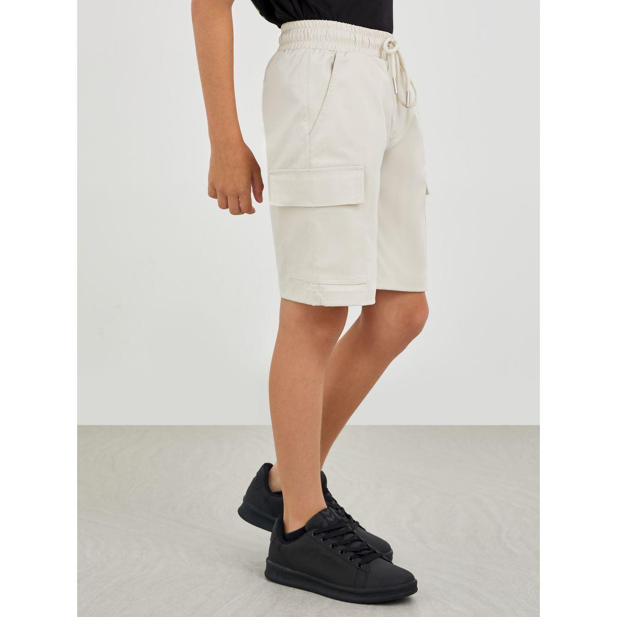 Styli Regular Fit Cardo Pockets Shorts with Drawstring-boys-clothing-bottoms-shorts-image-1