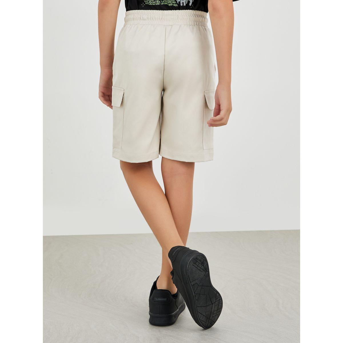 Styli Regular Fit Cardo Pockets Shorts with Drawstring-boys-clothing-bottoms-shorts-image-4
