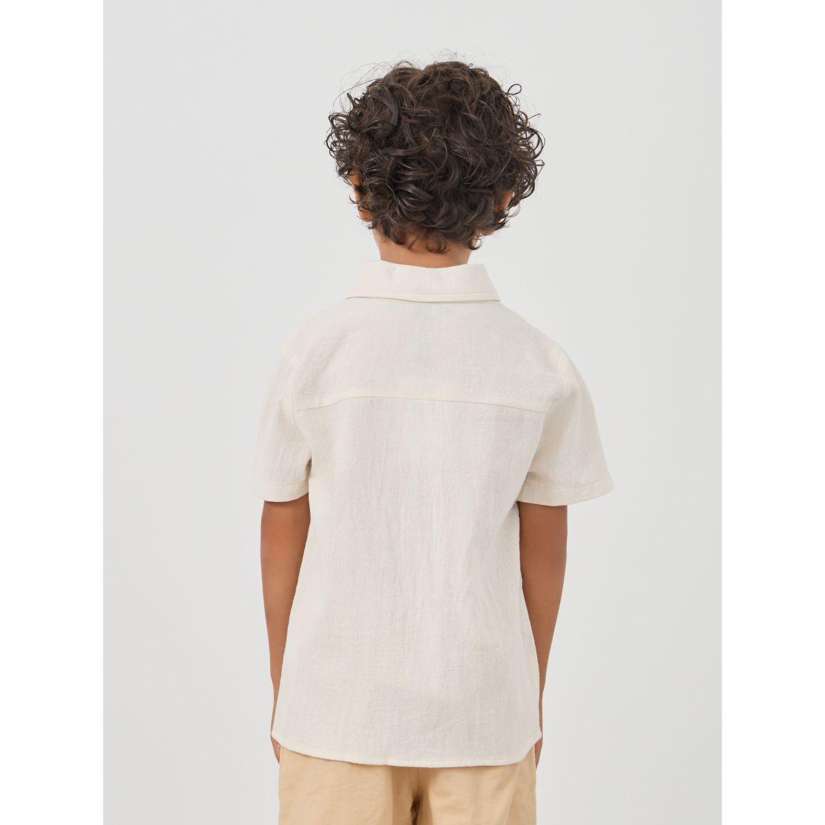بلوزة مُطرّزة بياقة سبريد مع أزرار-boys-clothing-shirts-image-4