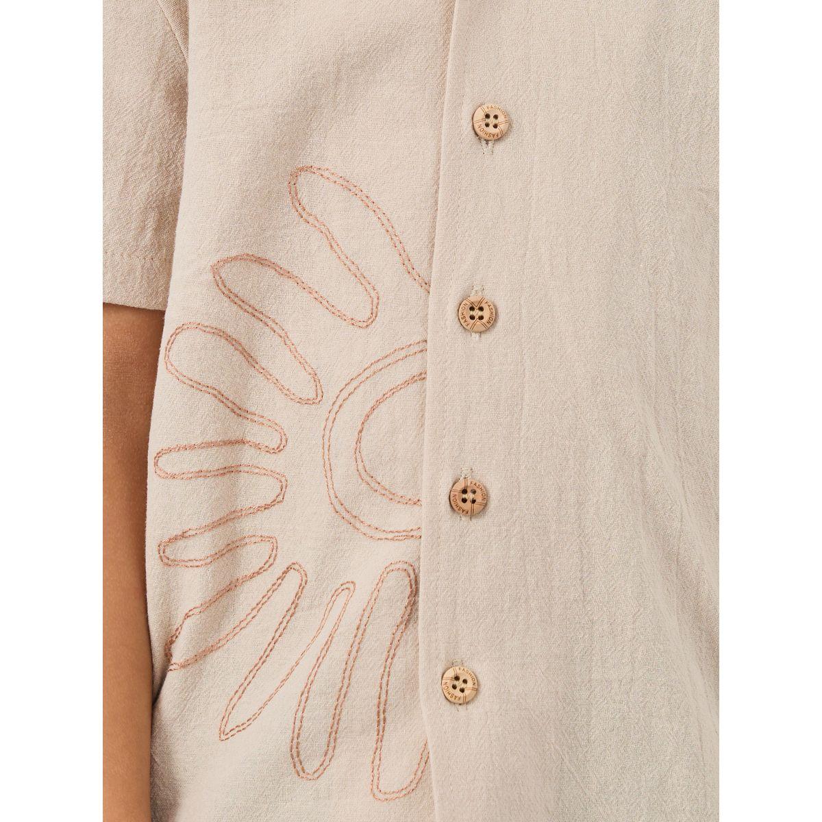 Styli Embroidered Resort Collar Short Sleeve Shirt-boys-clothing-shirts-image-3