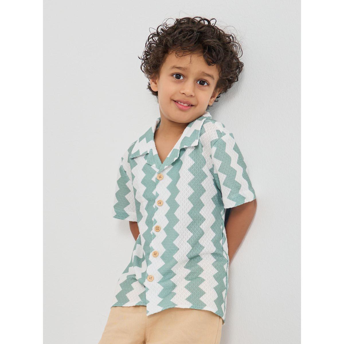 Styli All-Over Print Resort Collar Shirt-boys-clothing-shirts-image-1