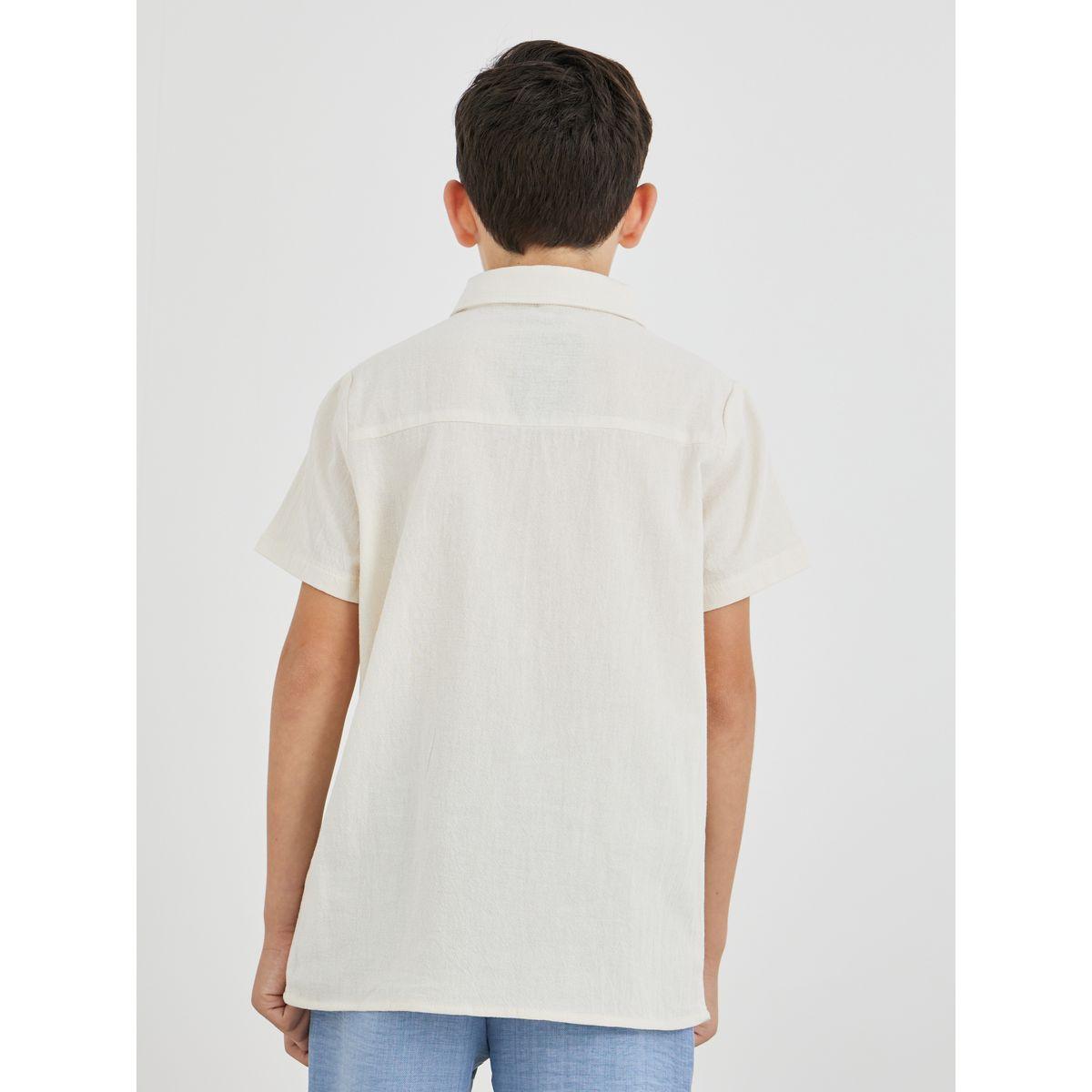 قميص مُطرّز بياقة سبريد مع أزرار-boys-clothing-shirts-image-4