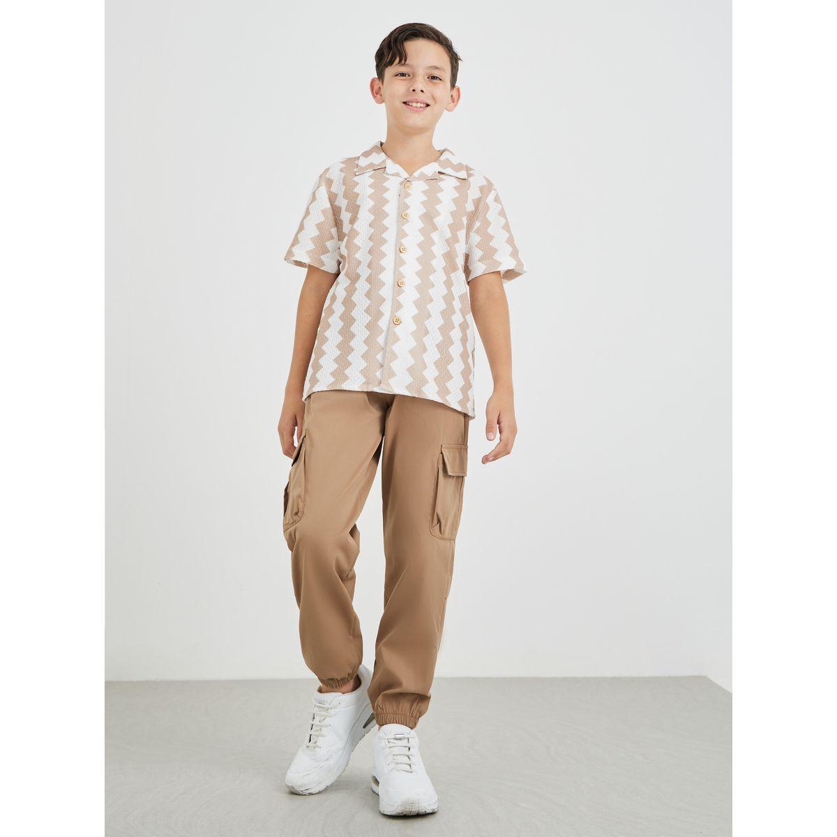 Styli Printed Resort Collar Buttoned Shirt-boys-clothing-shirts-image-2