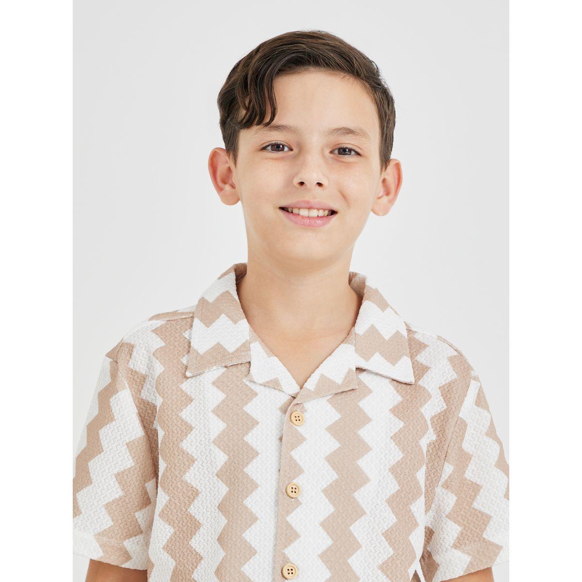 Styli Printed Resort Collar Buttoned Shirt-boys-clothing-shirts-image-3