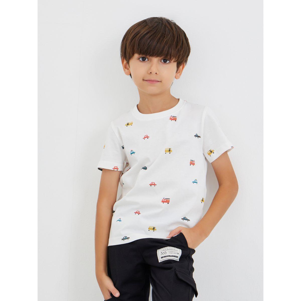 Styli Graphic Print Round Neck T-Shirt-boys-clothing-tshirtsandpolos-image-1