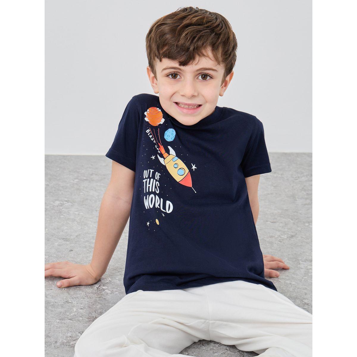 Styli Graphic Print Round Neck T-Shirt-boys-clothing-tshirtsandpolos-image-1