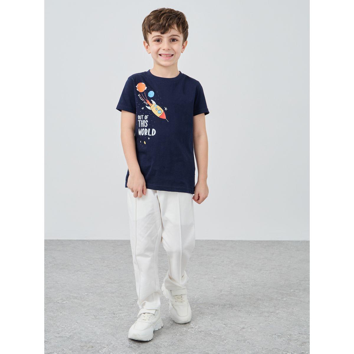 Styli Graphic Print Round Neck T-Shirt-boys-clothing-tshirtsandpolos-image-2