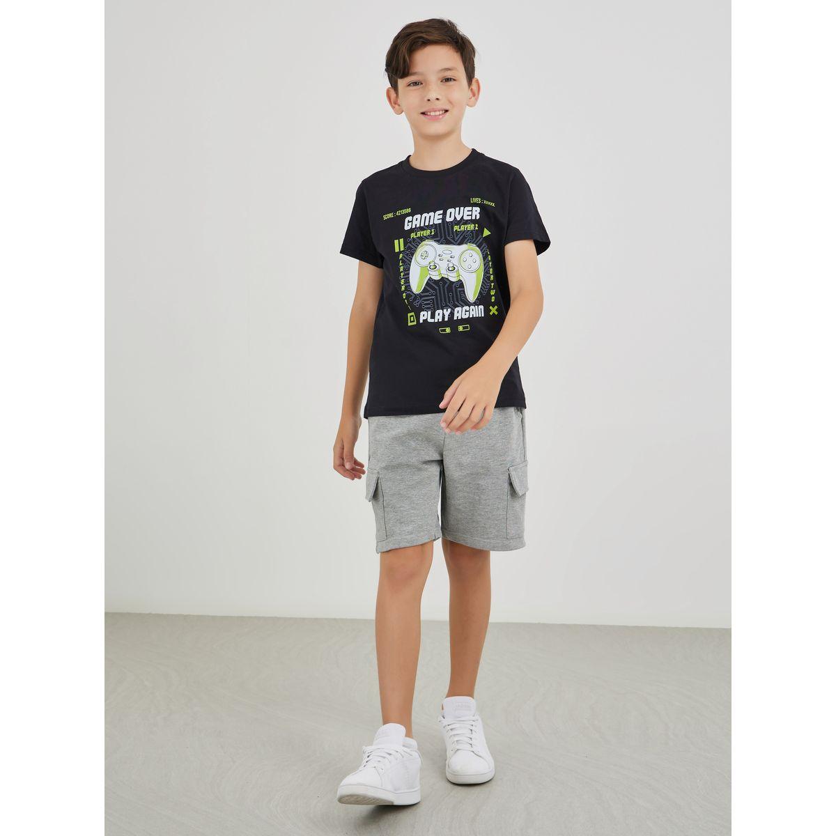 Styli Graphic Print Round Neck T-Shirt-boys-clothing-tshirtsandpolos-image-2
