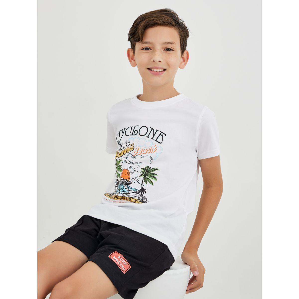 تيشيرت بطبعة جرافيك وأكمام قصيرة-boys-clothing-tshirtsandpolos-image-1