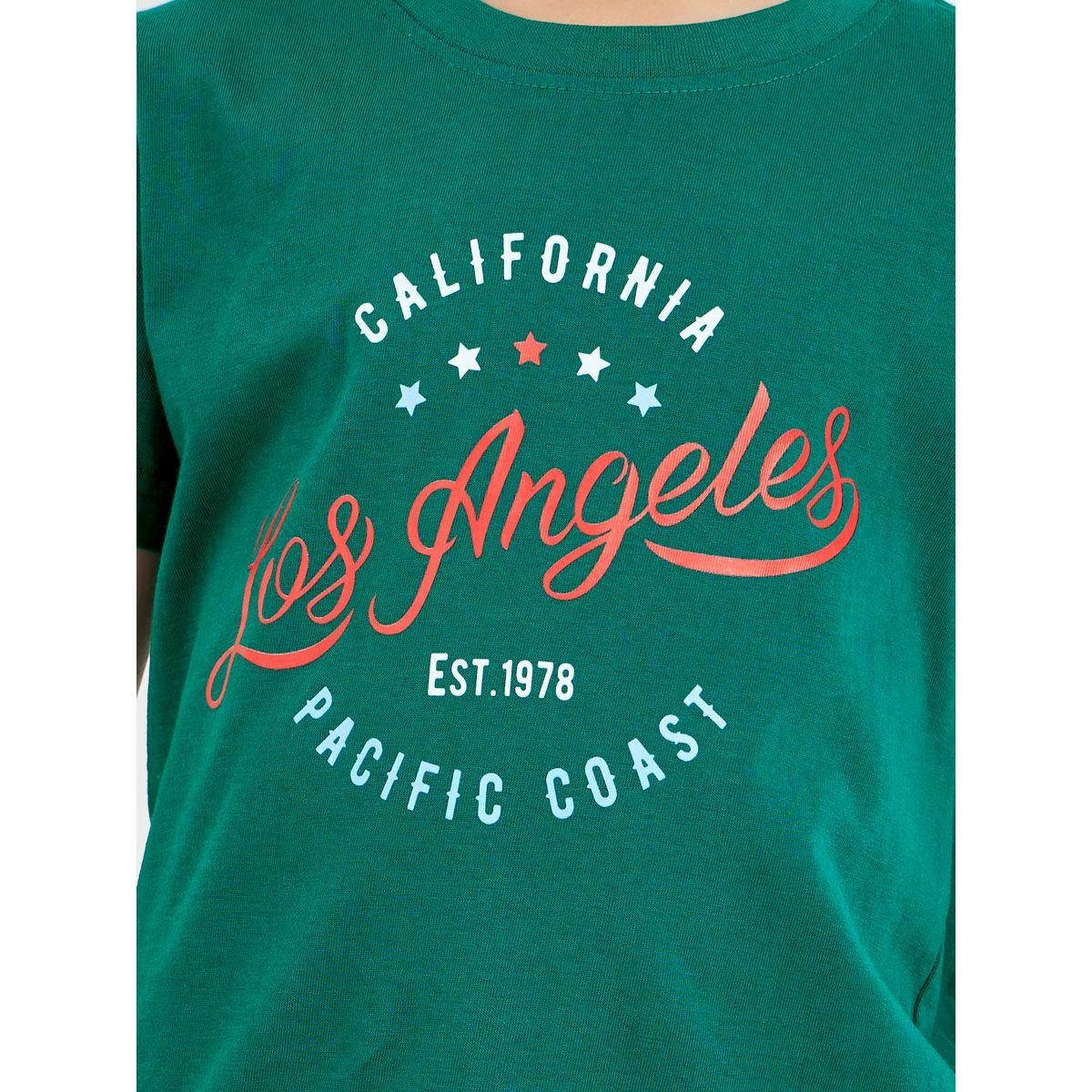 Styli Slogan Print Round Neck T-Shirt and Shorts Set-boys-clothing-setsandcoords-image-3