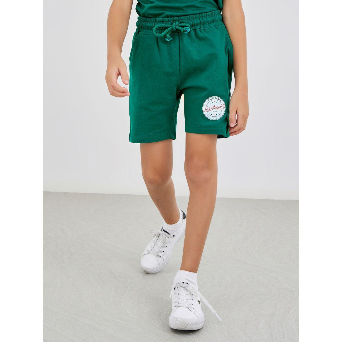Styli Slogan Print Round Neck T-Shirt and Shorts Set-boys-clothing-setsandcoords-image-5