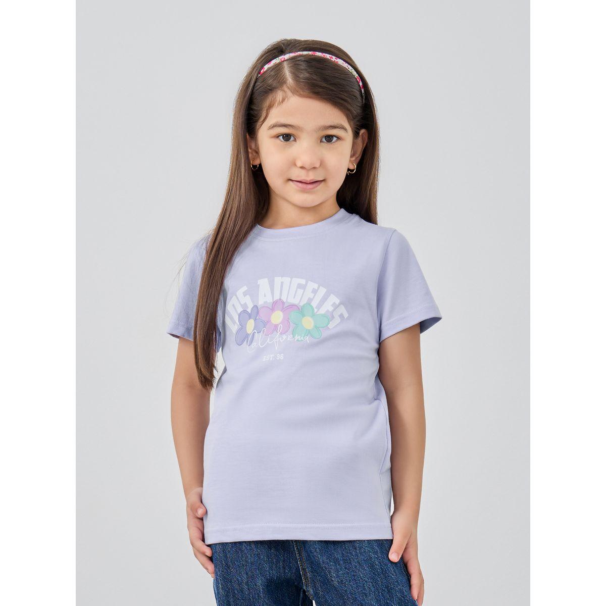 Styli Girls Graphic Print Short Sleeve T-Shirt-girls-clothing-tshirts-image-1
