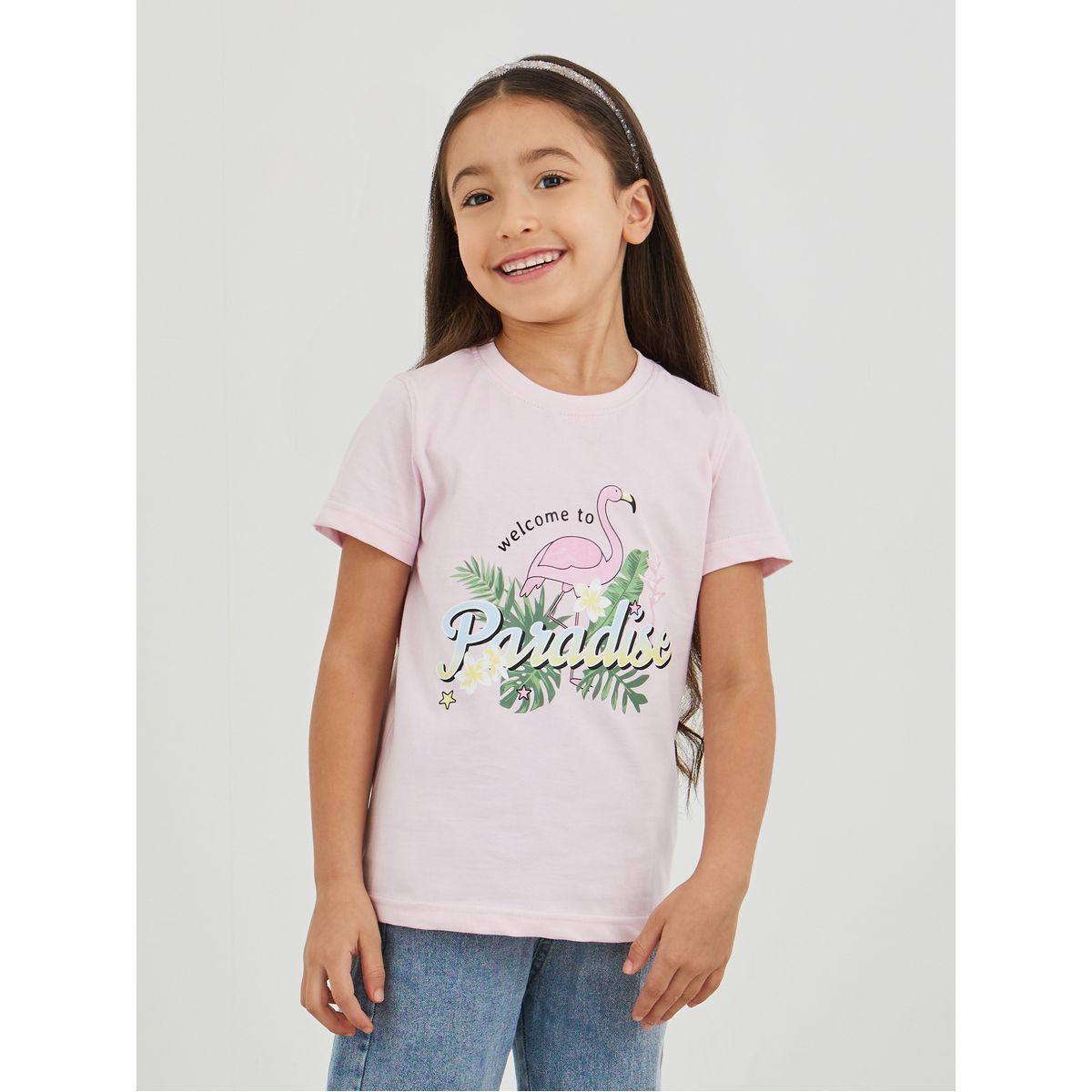 Styli Graphic Print Round Neck T-Shirt-girls-clothing-tshirts-image-1