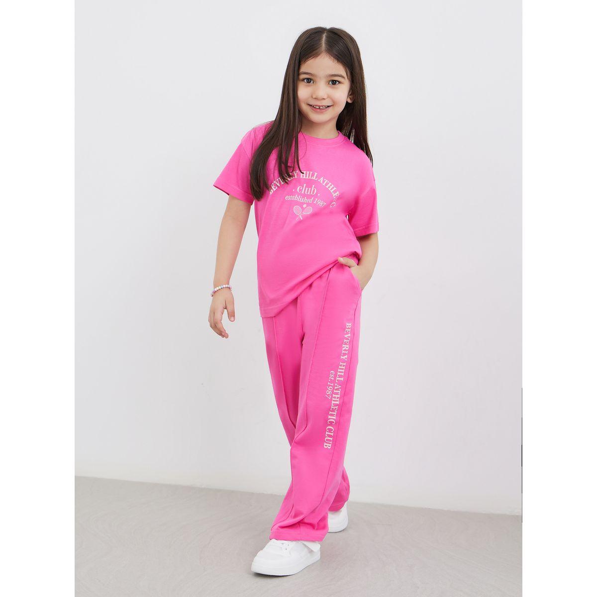 Styli Graphic Print Oversized T-Shirt and Joggers Set-girls-clothing-setsandcoords-image-1