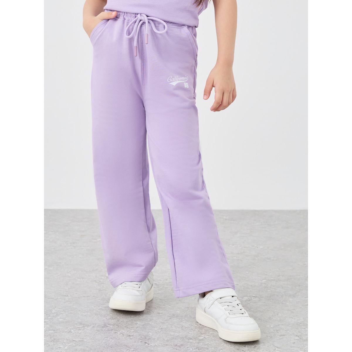 Styli Slogan Print Oversized T-Shirt and Wide Leg Joggers Set-girls-clothing-setsandcoords-image-5