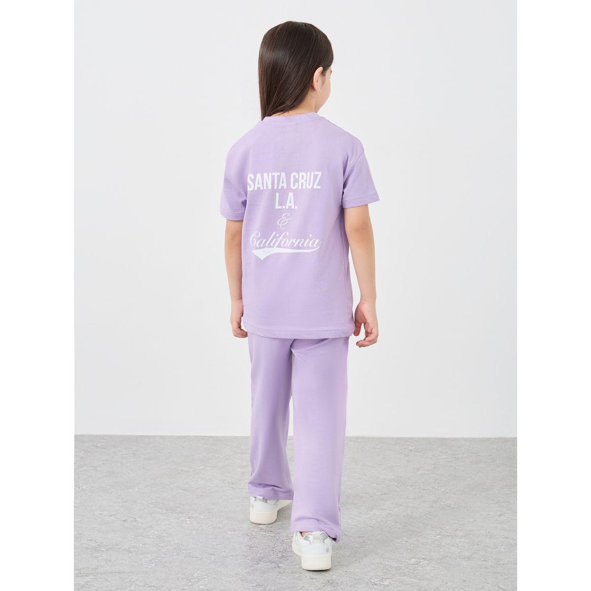 Styli Slogan Print Oversized T-Shirt and Wide Leg Joggers Set-girls-clothing-setsandcoords-image-6