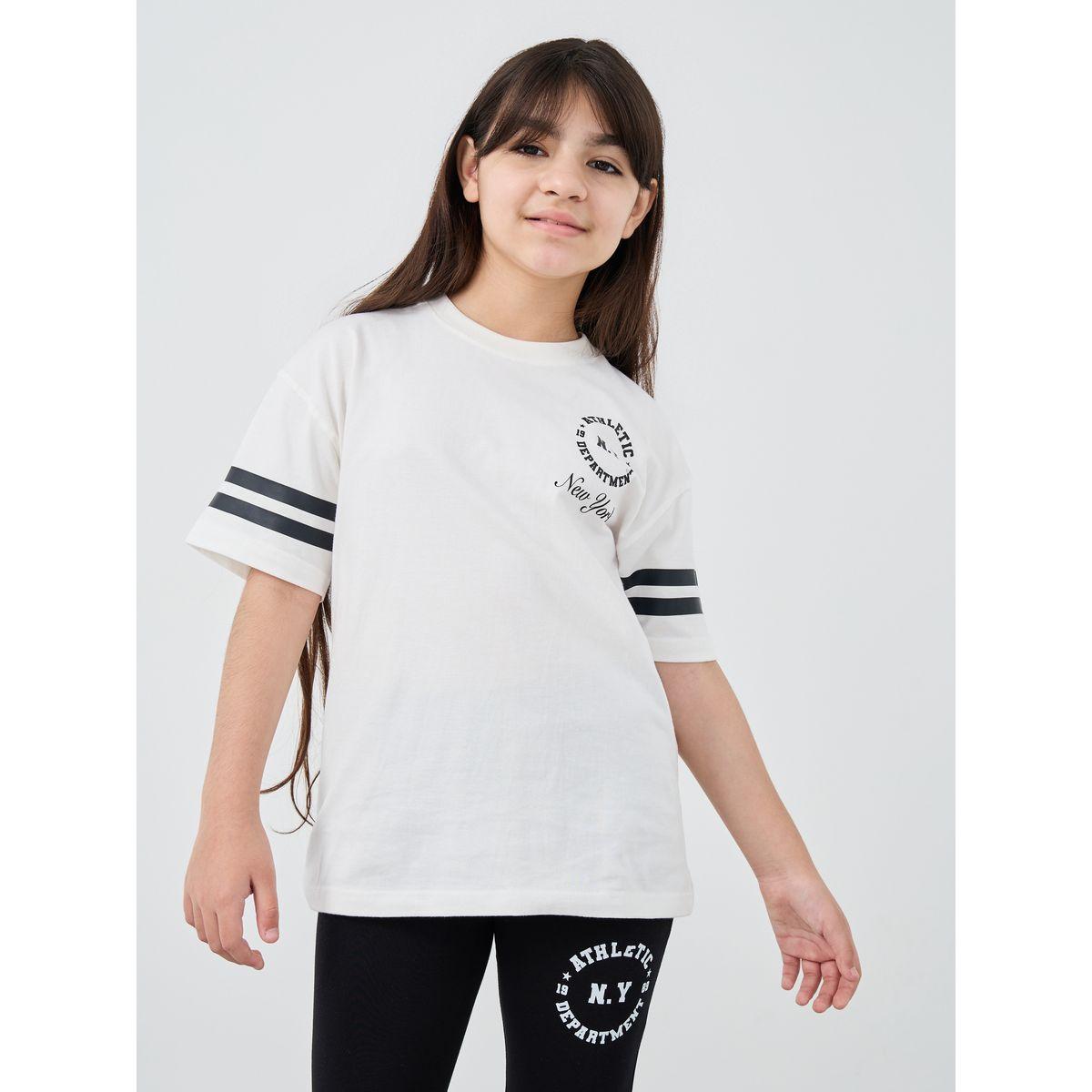 Styli Printed Oversized T-Shirt and Leggings Set-girls-clothing-setsandcoords-image-3