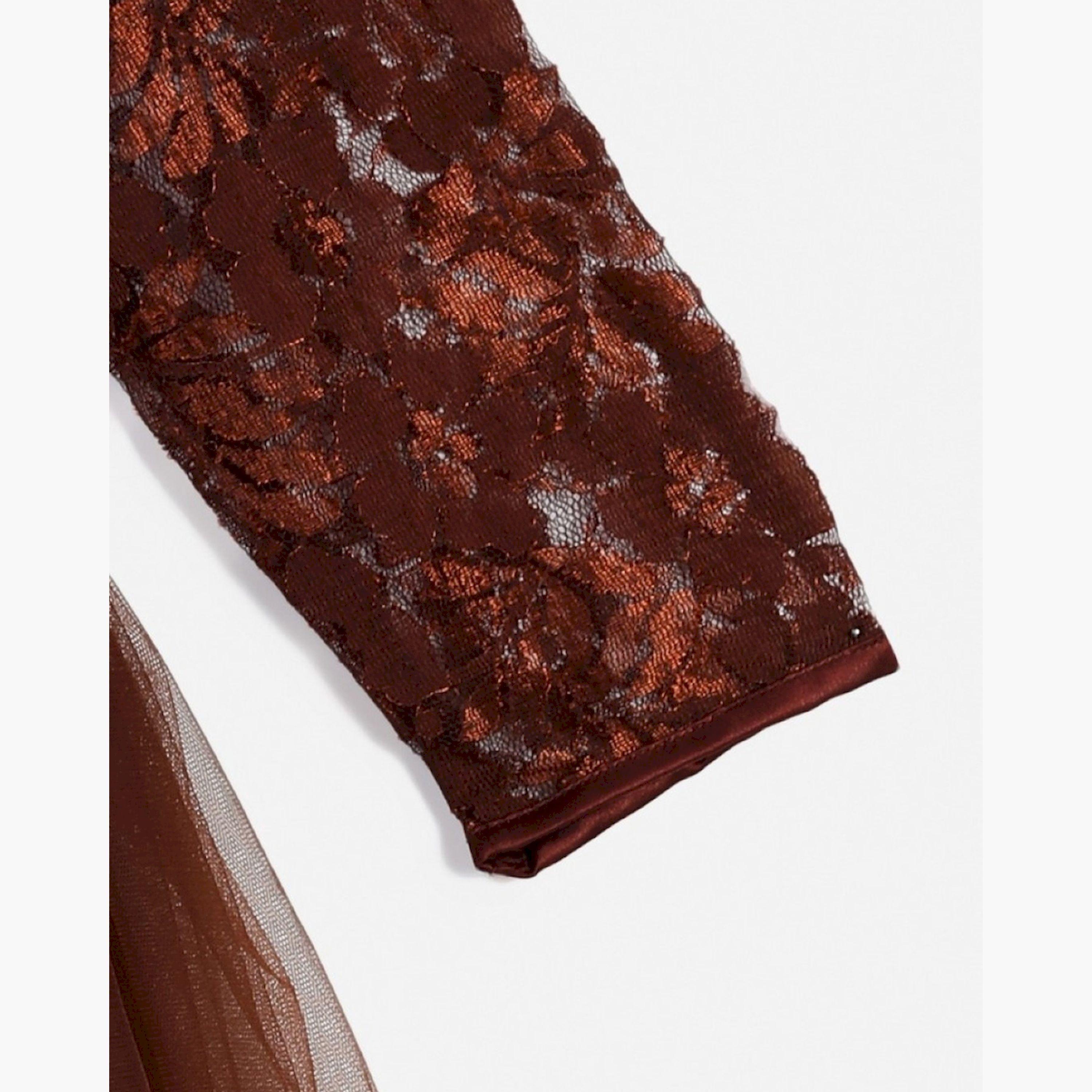 Bella Moda X Styli Lace Detail Mesh Insert Dress-girls-clothing-dressesandjumpsuits-image-4