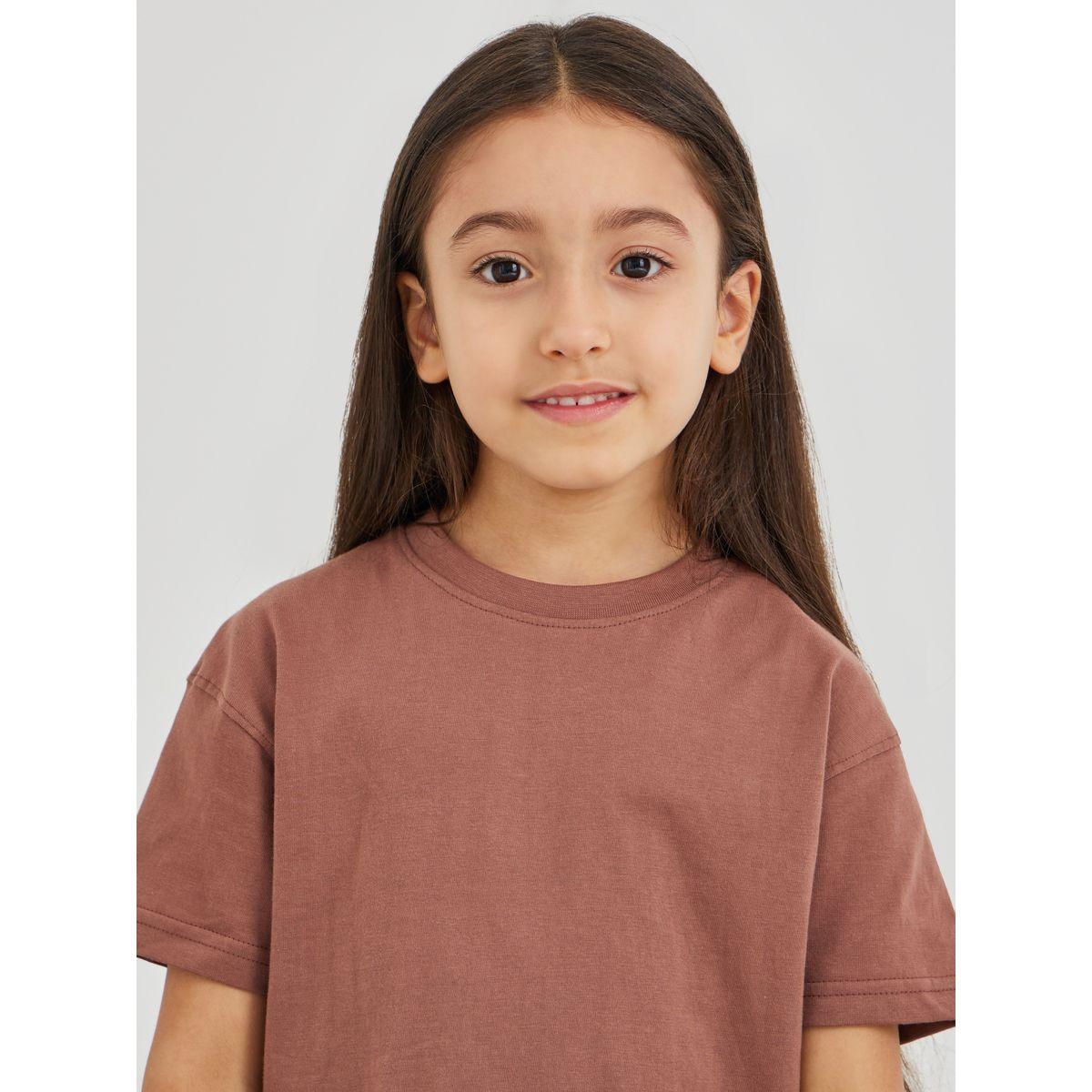 Styli Solid Oversized T-Shirt with Cycle Shorts Set-girls-clothing-setsandcoords-image-3