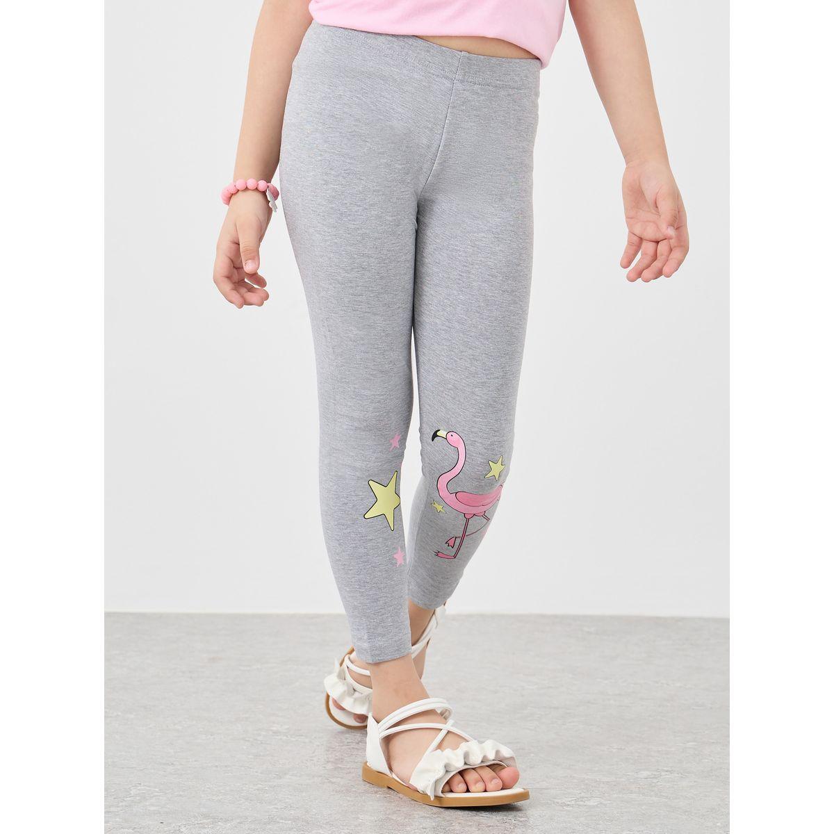Styli Graphic Print Cotton Leggings-girls-clothing-bottoms-leggings-image-1
