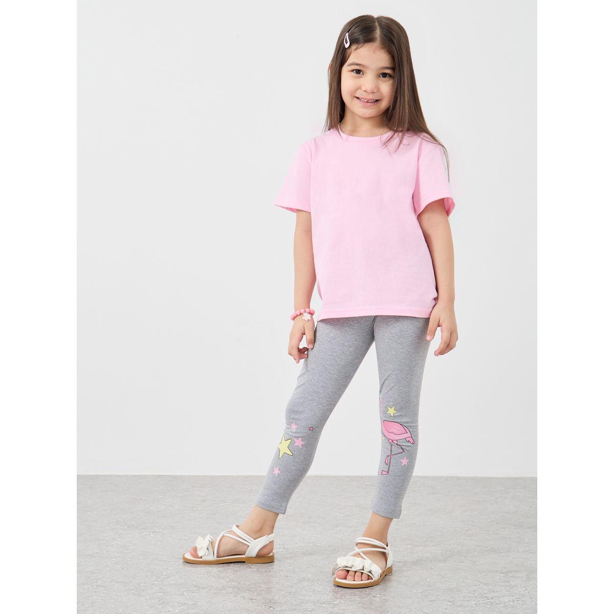 Styli Graphic Print Cotton Leggings-girls-clothing-bottoms-leggings-image-2