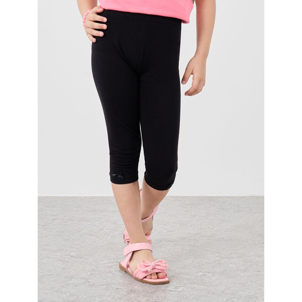 Styli Cotton Capri Length Leggings-girls-clothing-bottoms-leggings-image-1