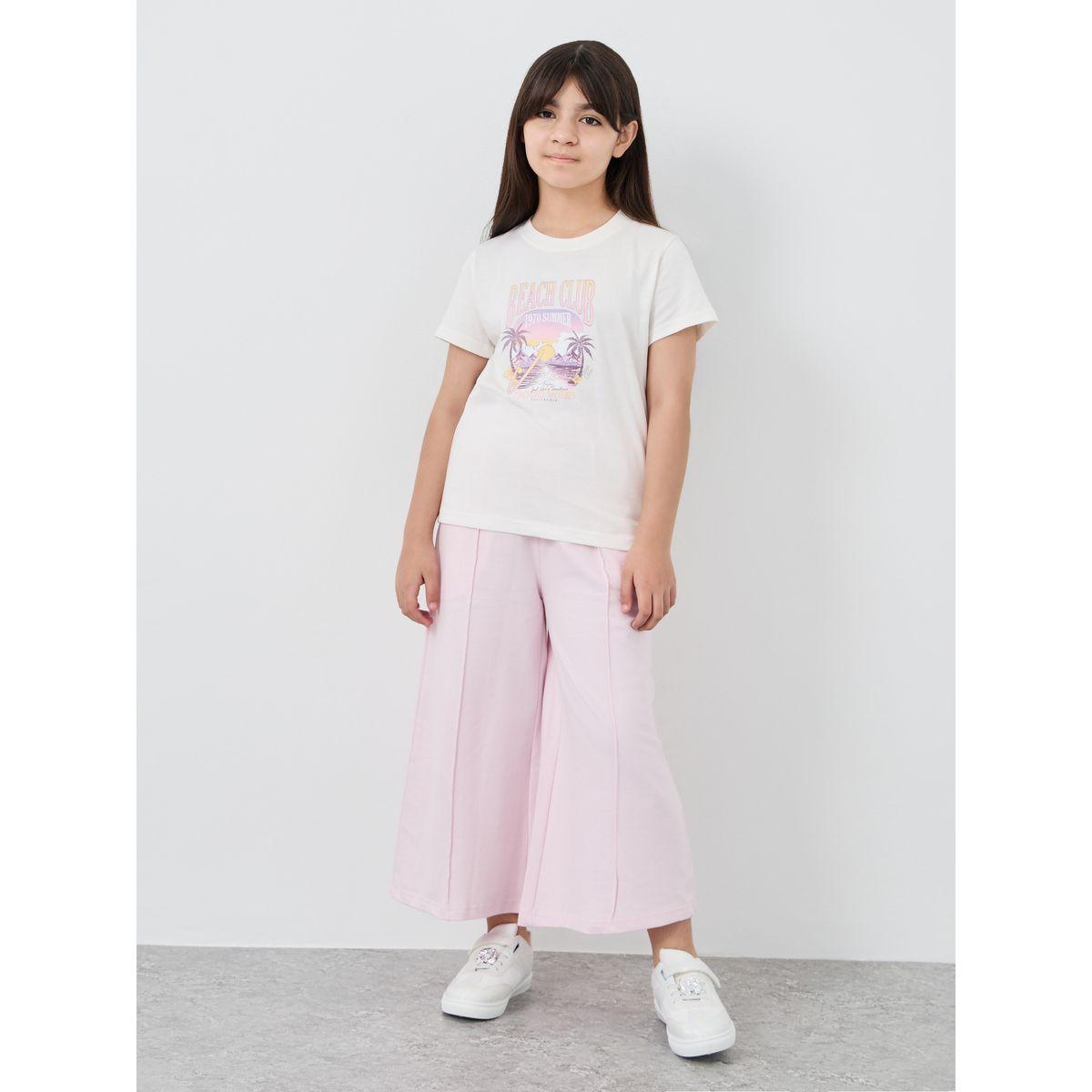 Styli Graphic Print Round Neck T-Shirt-girls-clothing-tshirts-image-2