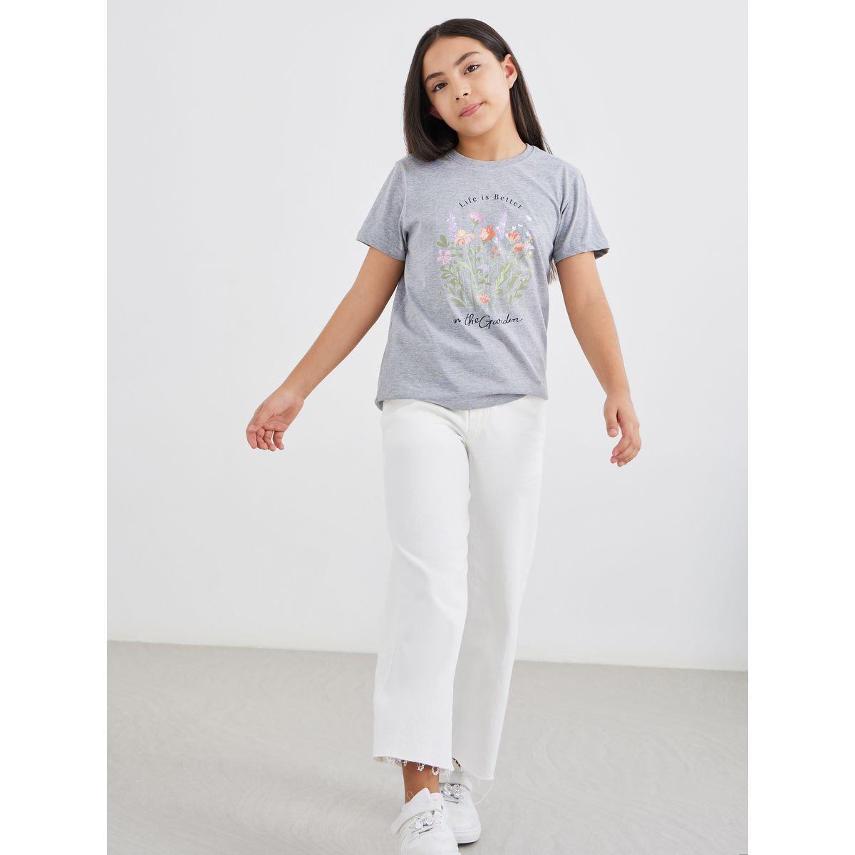 تيشيرت بأكمام قصيرة وطبعة جرافيك-girls-clothing-tshirts-image-2