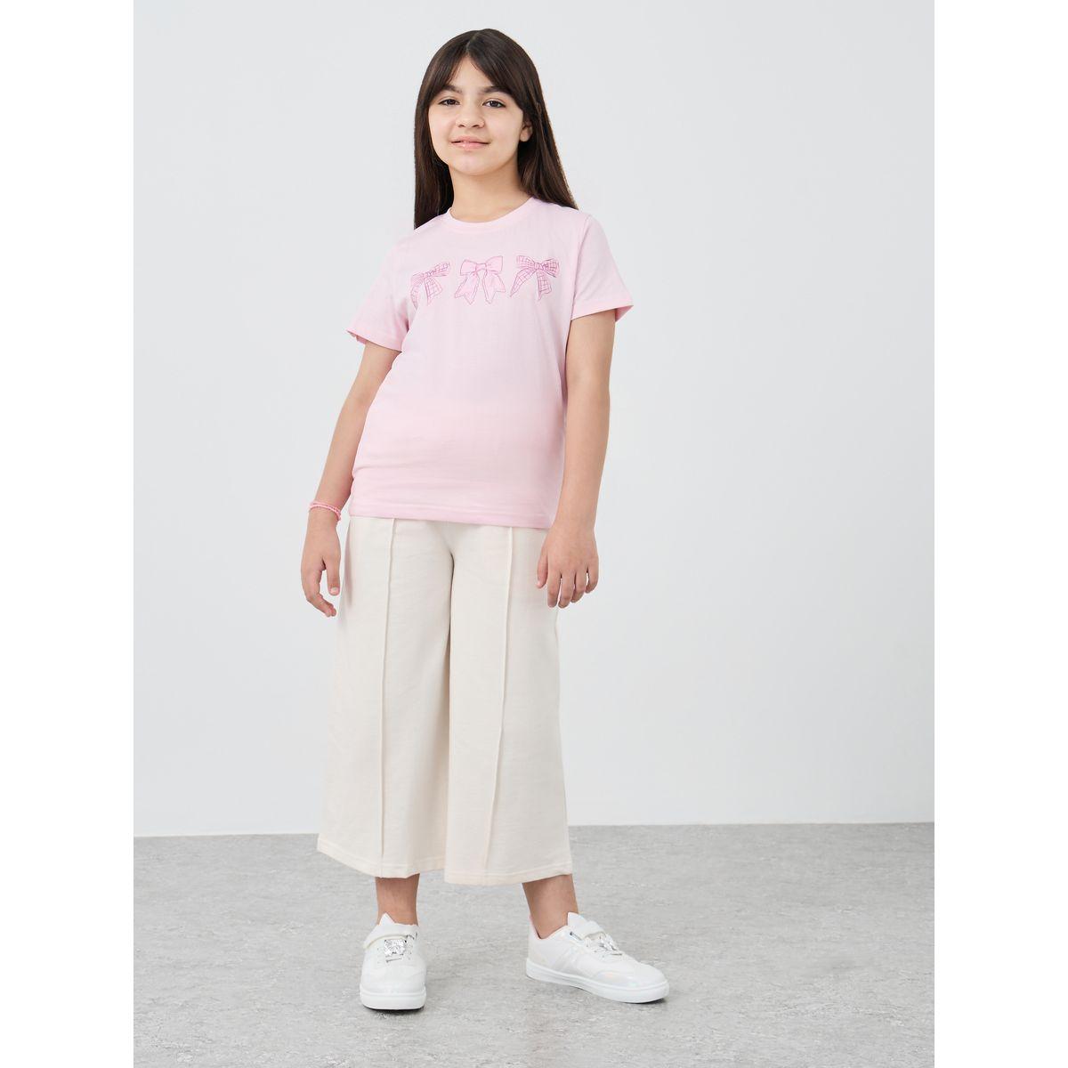 Styli Graphic Print Round Neck T-Shirt-girls-clothing-tshirts-image-2