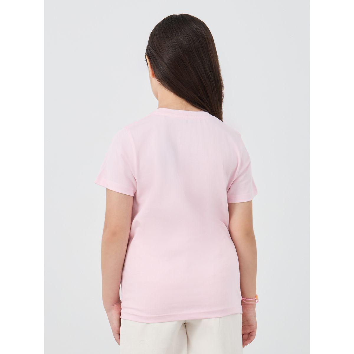تيشيرت بياقة دائرية وطبعة جرافيك-girls-clothing-tshirts-image-5