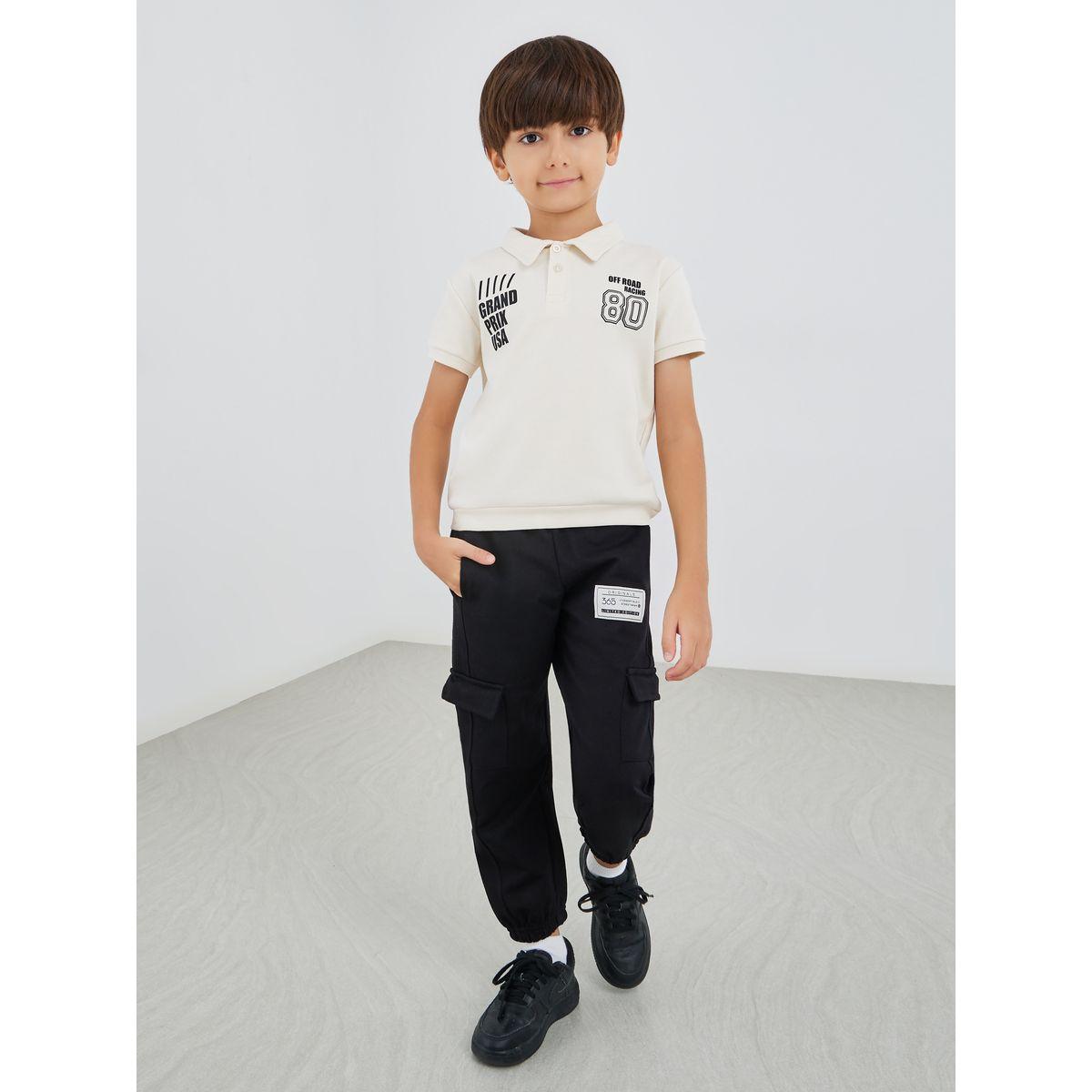 Styli Mid Rise Cargo Pocket Cuffed Joggers-boys-clothing-bottoms-joggersandtrackpants-image-2