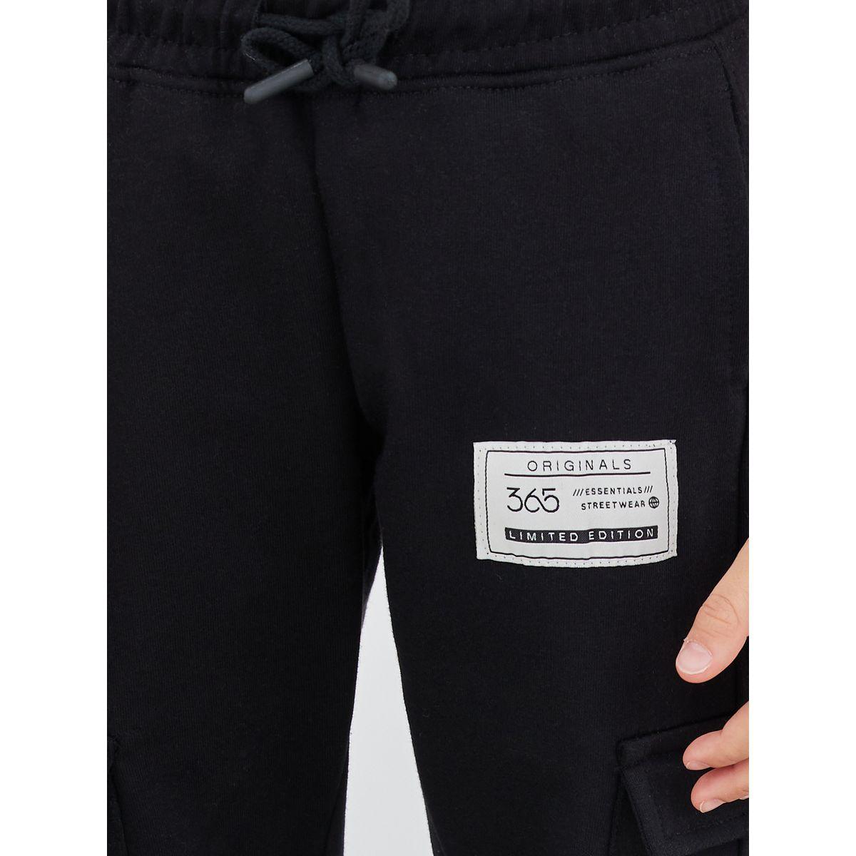 Styli Mid Rise Cargo Pocket Cuffed Joggers-boys-clothing-bottoms-joggersandtrackpants-image-3