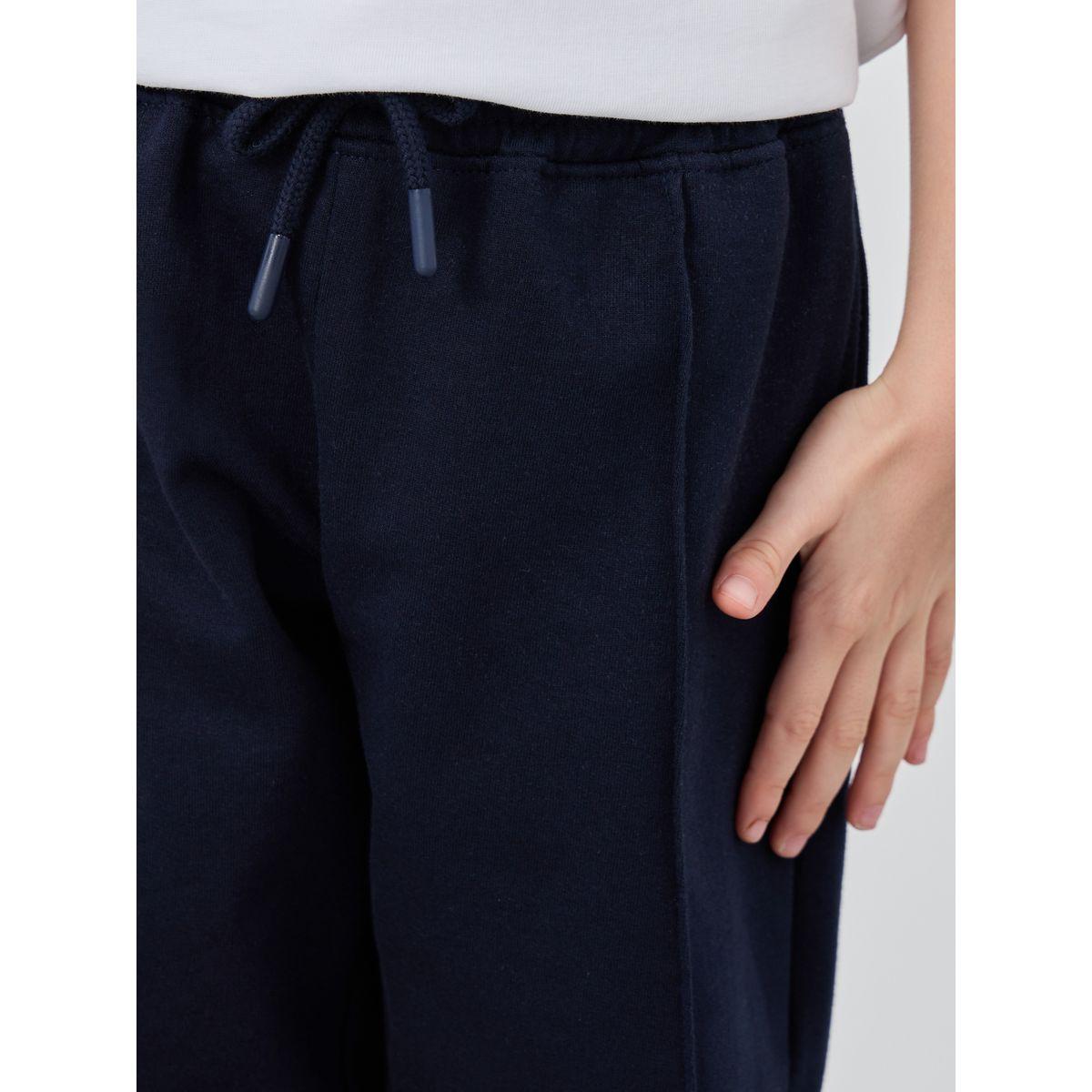 Styli Boys Blue Solid Pin Tuck Joggers with Drawstring-boys-clothing-bottoms-joggersandtrackpants-image-3